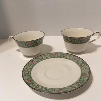 2 Tea Cups and 1 Saucer