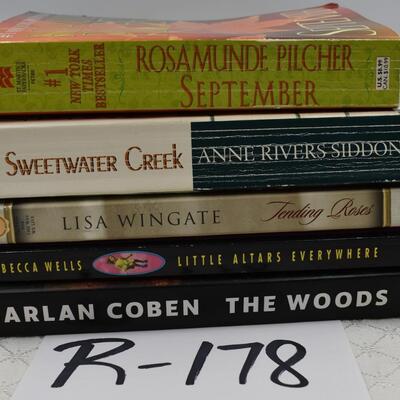 5 Mixed Author Book Lot
