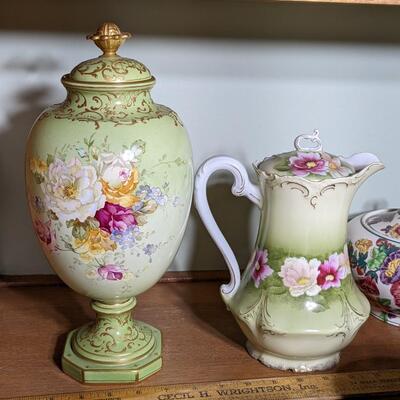 Antique Milk Jar and Vase