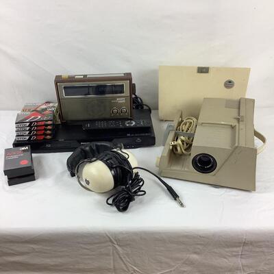 5230 Vintage Pioneer Headphones, Sawyer Projector, Disc Plater and more
