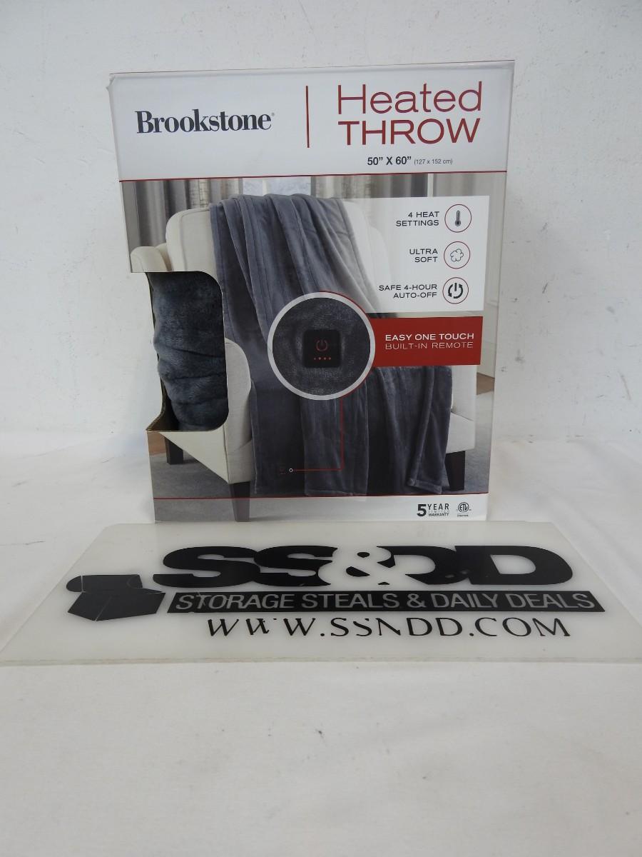 Brookstone Heated Throw One Touch BuiltIn Remote50"x60"Doesn't Work