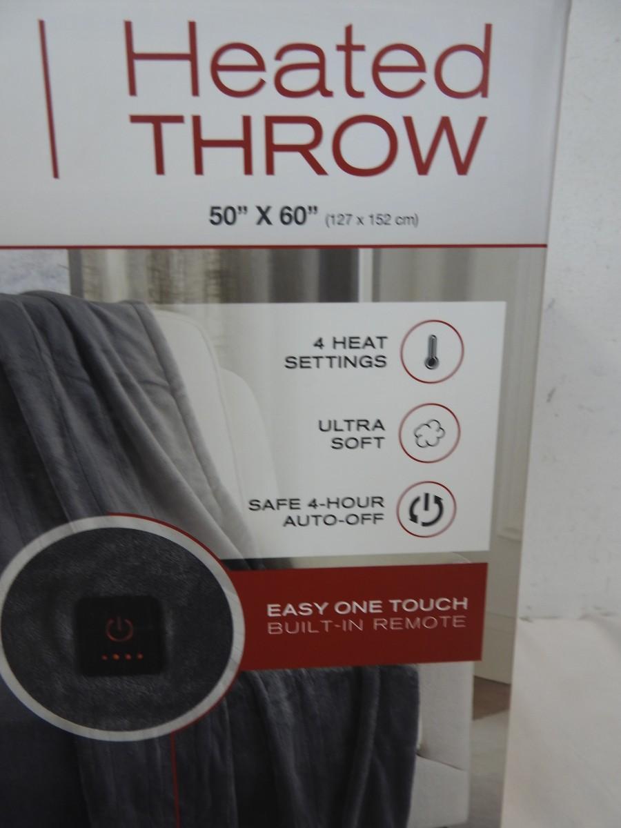 Brookstone Heated Throw One Touch BuiltIn Remote50"x60"Doesn't Work