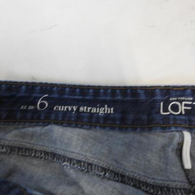 Ladies Pants, 3 Pairs::Rafaella: 8, Universal Thread: 6-28R, Ann Taylor Loft: 6