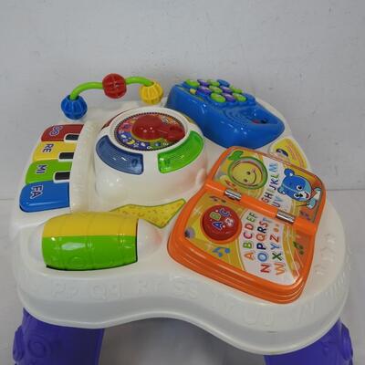 VTech Sit-to-Stand Learn & Discover Table, Activity Toy, Used, Missing Phone
