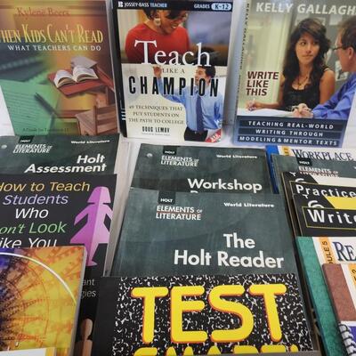22 Teachers Instruction Manuals/Guidebooks: Holt Assessment & More