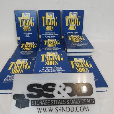 14 Books: Taking Sides: Index & Guide, Editions 2-7-Hardbound-Used