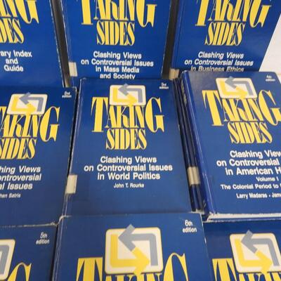 14 Books: Taking Sides: Index & Guide, Editions 2-7-Hardbound-Used