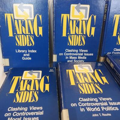 14 Books: Taking Sides: Index & Guide, Editions 2-7-Hardbound-Used