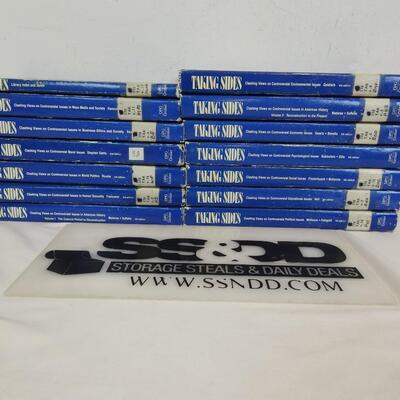 14 Books: Taking Sides: Index & Guide, Editions 2-7-Hardbound-Used