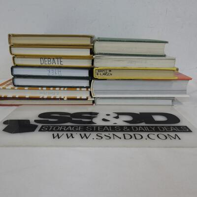 13 Debate/Persuasion Books: 2 Paperback, 11 Hardback-USed