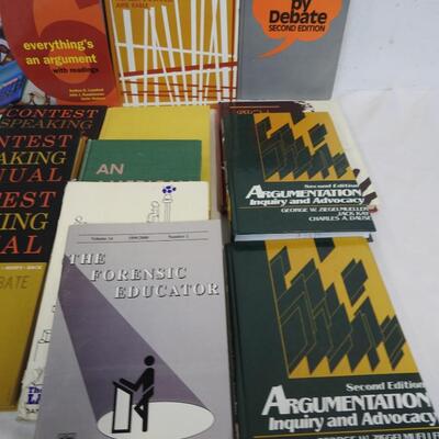 13 Debate/Persuasion Books: 2 Paperback, 11 Hardback-USed