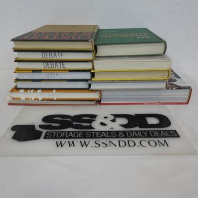 13 Debate/Persuasion Books: 2 Paperback, 11 Hardback-USed