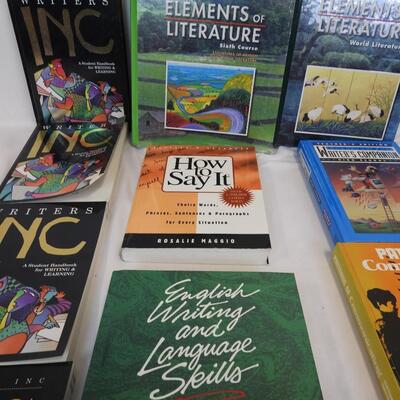 English/Writing Student Workbooks/Teachers' Manual: Elements of Literature +