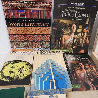 14 Books: English, Greek, Rome History, Poetry & Study Guides