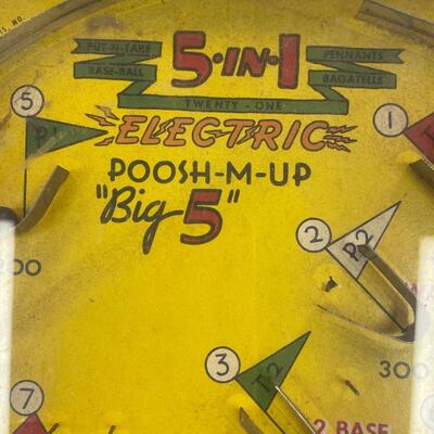 5N1 Electric Poosh-M-Up pinball game