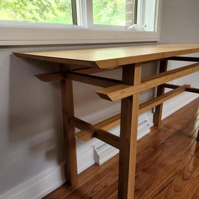 Modern Bamboo Table Console 59x18x28