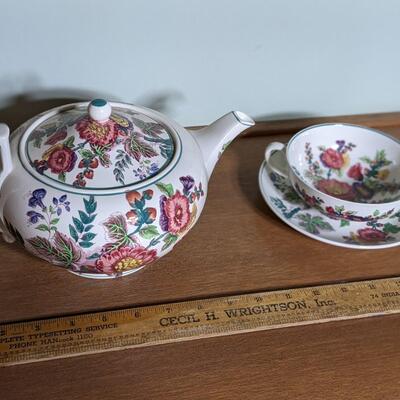 Vintage Wedgwood Teapot and Cup and Saucer