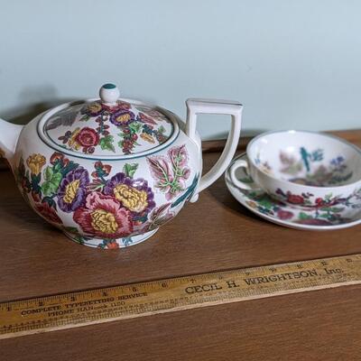 Vintage Wedgwood Teapot and Cup and Saucer
