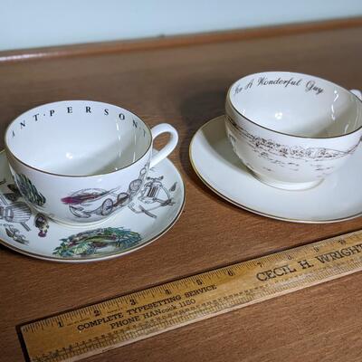 Cute Royal Worcester and Lenox Cup and Saucers