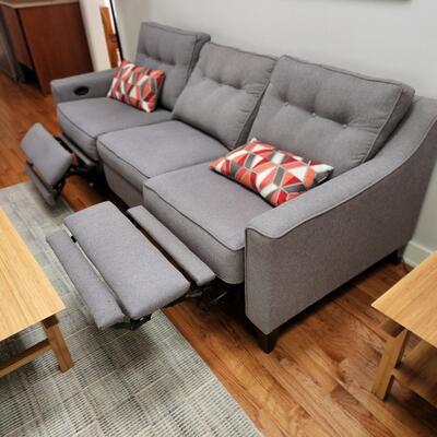Klaussner Furniture Sofa with 2 End Electric Recliners
