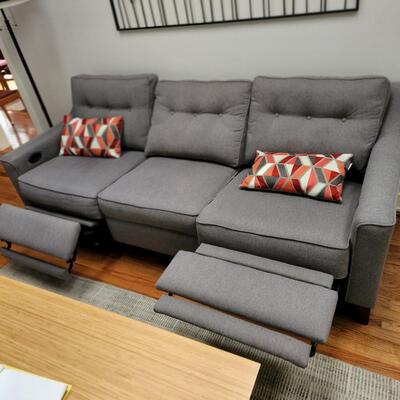 Klaussner Furniture Sofa with 2 End Electric Recliners