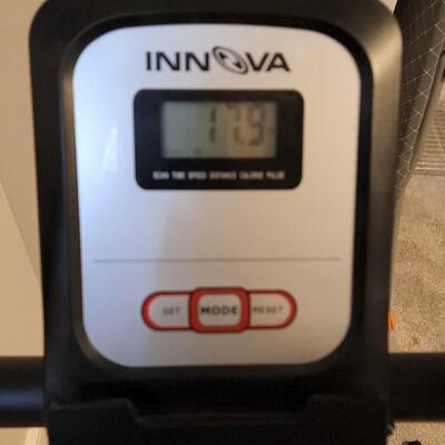 Innova Fitness  Folding Upright Bike with iPad/Android Tablet Holder