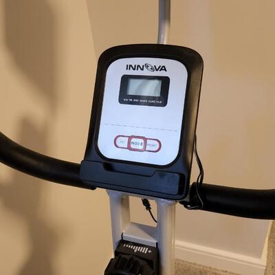 Innova Fitness  Folding Upright Bike with iPad/Android Tablet Holder