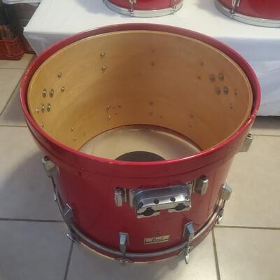 Red Pearl Drum 6 Piece Set