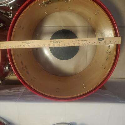 Red Pearl Drum 6 Piece Set