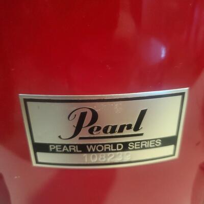 Red Pearl Drum 6 Piece Set