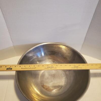 16'' Large Mixing Bowl Stainless Steel - Made in Korea