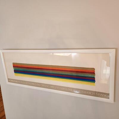 Morris Louis Painting of the Spring 1962 No. 77 Framed Poster