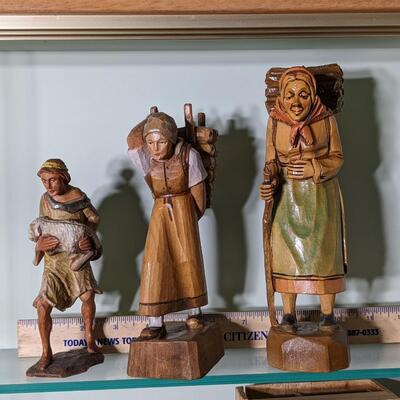 Austrian Hand Carved Figurines