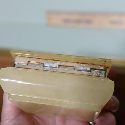 Vintage Italian Alabaster Trinket Box
