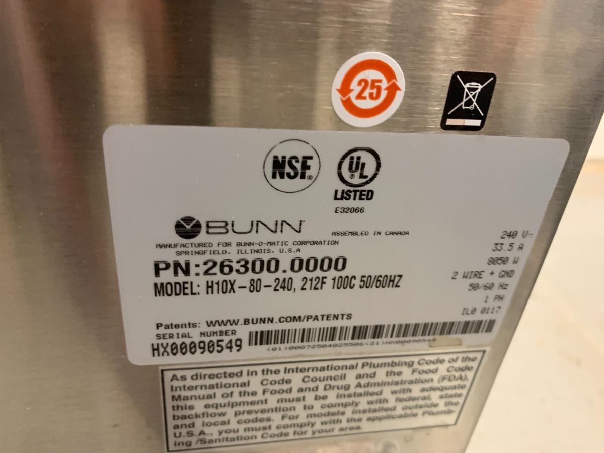 Bunn Water Heater 2