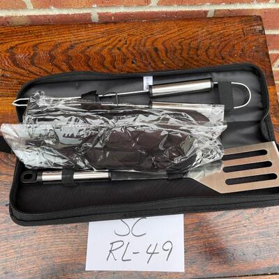 Stainless steel bbq kit and copper griddle