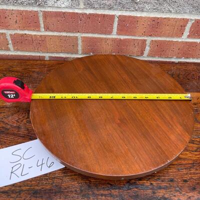 Wooden serving pedestal