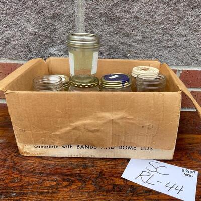 3-1/2 pt and misc assortment canning jars