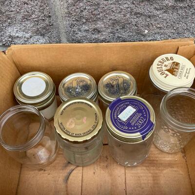 3-1/2 pt and misc assortment canning jars