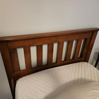 Clean Twin Bed Frame with Linenspa Mattress