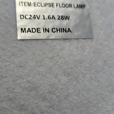 Eclipse Floor Double Ring Lamp Touch Dimmable