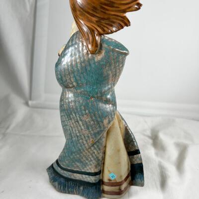LLAdro #2161 Girl with Lamb 9" stoneware No Box