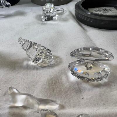 Swarwski Crystal animals 3 with boxes, mirror