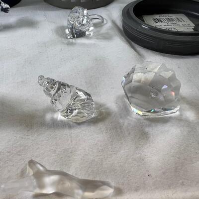 Swarwski Crystal animals 3 with boxes, mirror