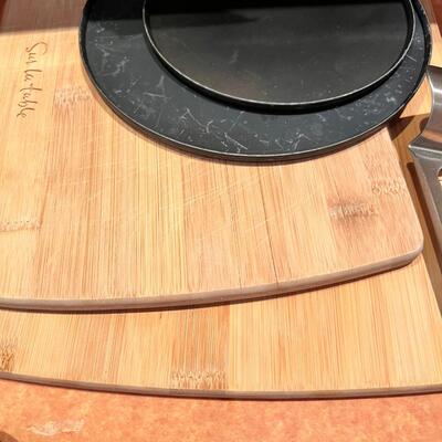 Knives, hand beaters, and kitchen utensils