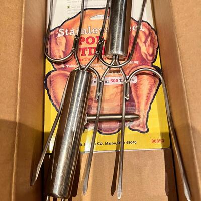 Knives, hand beaters, and kitchen utensils