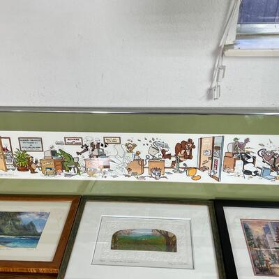 San Francisco theme prints. Long  1985 print titled "The Computer Room."
