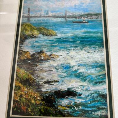San Francisco theme prints. Long  1985 print titled "The Computer Room."