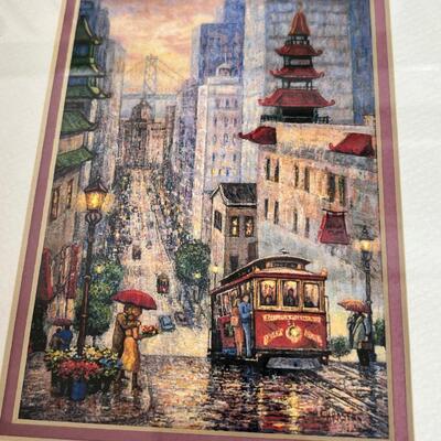 San Francisco theme prints. Long  1985 print titled "The Computer Room."