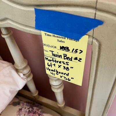 2 MCM twin beds with egg crate and mattress